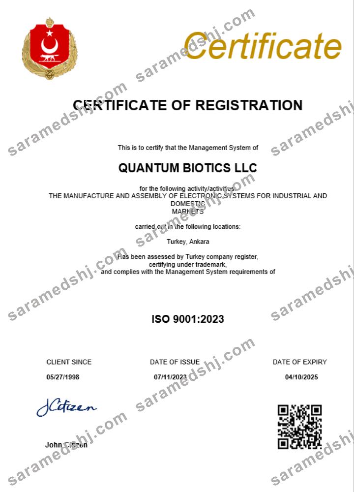 Turkey business registration certificate Word and PDF template